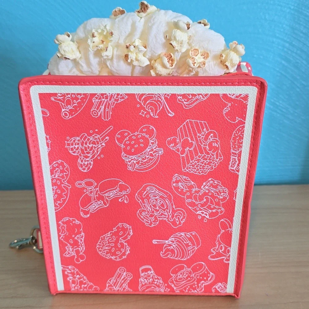 Disney Eats Popcorn Bucket Bag with White Illustrations - Picture 2 of 3